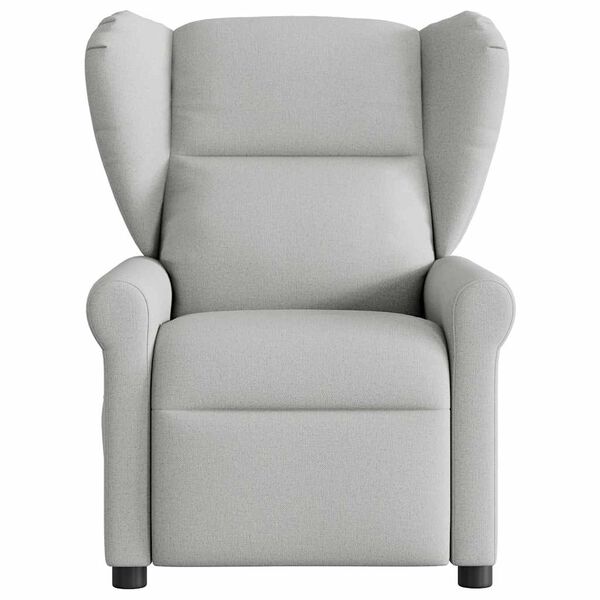 vidaXL Recliner Chair Cloud Grey Fabric