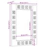 vidaXL Огледало за баня Естествен 50 x 70 x 3 см Солидно мангово дърво