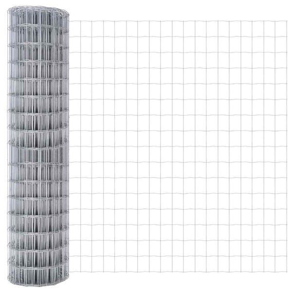 vidaXL Европейска ограда 1 x 25 m Желязо с PVC покритие