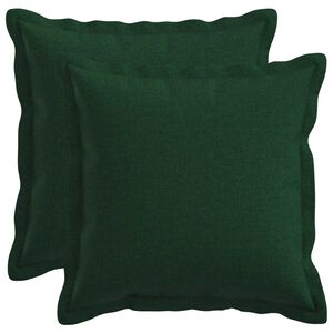 vidaXL Калъфка за възглавница 2 pcs HOUTEN Тъмнозелено 30 x 30 cm