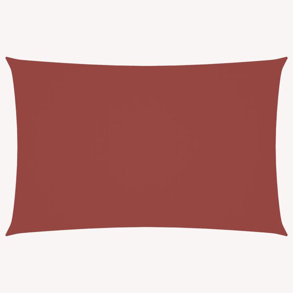 vidaXL Платно-сенник, Оксфорд текстил, правоъгълно, 6x8 м, теракота