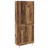 vidaXL Висок шкаф Старо дърво 69,5 x 34 x 180 см Инженерна дървесина