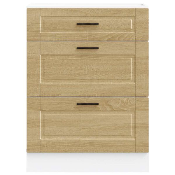 vidaXL Кухненски шкаф Porto, дъб сонома, инженерно дърво