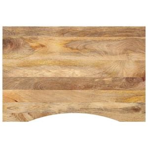 vidaXL Плот за бюро с извивка 90x60x2,5 см грубо мангово дърво масив
