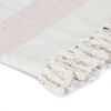 vidaXL Декоративно одеяло, памук, ивици, 125x150 см, старо розово