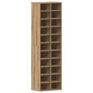 vidaXL Шкаф за обувки Artisan Oak 54x34x183 cm Инженерна дървесина