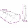 vidaXL Сгъваемо къмпинг легло 2 pcs Черно 210 x 80 x 46 см