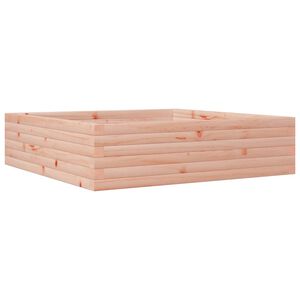 vidaXL Градинска кашпа, 90x90x23 см, дугласко дърво масив