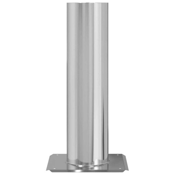 vidaXL Разширение на коминна глава Сребрист 24 x 24 x 50 см