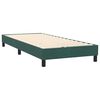 vidaXL Box Spring легло с матрак Тъмнозелено 90x220 cm Кадифе