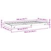 vidaXL Рамка за легло Кафяво с восъчно покритие 70 x 190 cm