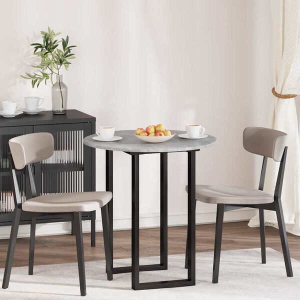 vidaXL Топ за маса Бетонно сиво 70 x 70 x 1,5 cm Инженерно дърво