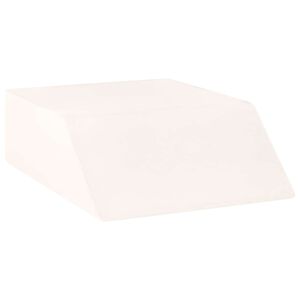 vidaXL Възглавничка за крака 63 x 52 x 19,5 см Твърд PU пяна Бяло