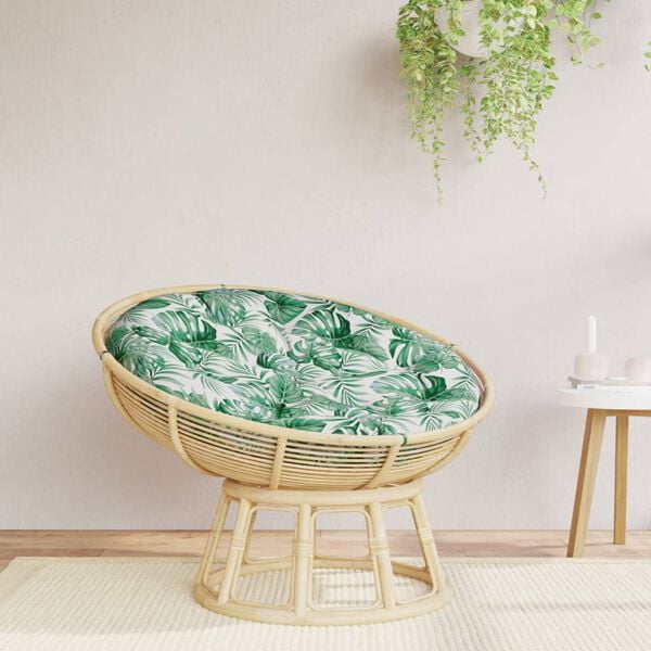 vidaXL Кръгла възглавница на листа &Oslash; 100 x11 см Оксфорд плат