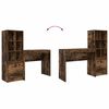 vidaXL Бюро с чекмедже 2 pcs Димян дъб
