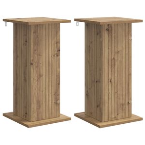 vidaXL Стойка за растения 2 бр. Дъб артизан 30,5 x 30 x 60,5 см