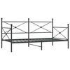 vidaXL Дневно легло без матрак Черно 100x200 cm Стомана