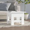vidaXL Маса за кафе, бял, 55x55x42 см, инженерно дърво