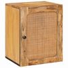 vidaXL Окачен шкаф за баня с рафт с врата Кафяво 38 x 33 x 48 см