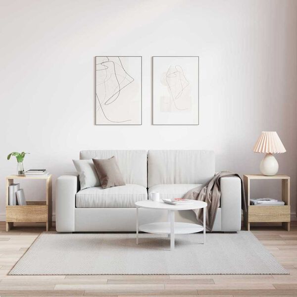 vidaXL Етажерка за списания 2 pcs Сонома дъб 35 x 30 x 45 см