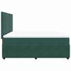 vidaXL Боксспринг легло с матрак, тъмнозелено, 180x200 см, кадифе