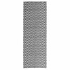 vidaXL Килим за открито, ARAKIL черен, 80x250 см, PP