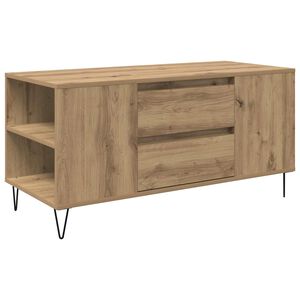 vidaXL Масичка за кафе Дъб 102 x 44,5 x 50 см Инженерна дървесина