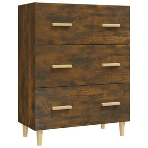 vidaXL Сайдборд, опушен дъб, 70x34x90 см, инженерно дърво