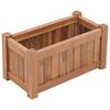 vidaXL Повдигната леха, 50x25x25 см, тиково дърво масив