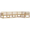 vidaXL Комплект дивани за открито 5 pcs Бяло 327 x 168,5 x 73 см