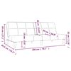 vidaXL 2-местно разтегателно канапе, тъмносиво, микрофибърен текстил