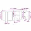 vidaXL ТВ шкаф Дъб 100 x 31,5 x 35 см Инженерно дърво
