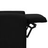 vidaXL Изправящ масажен стол, черен, текстил