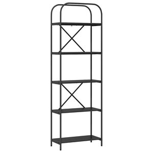 vidaXL Рафт за книги 5 нива 60 x 30 x 183 см Инженерна дървесина