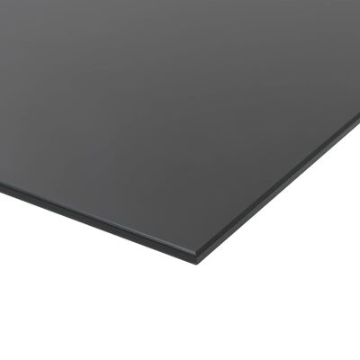vidaXL Черна магнитна дъска за монтаж на стена, стъклена, 100x60 см