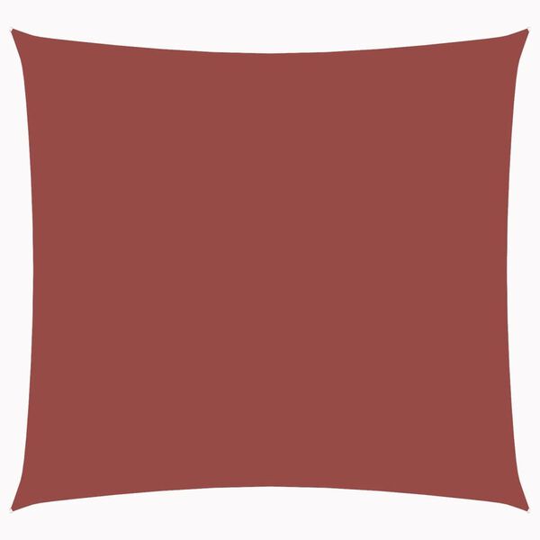 vidaXL Платно-сенник, Оксфорд текстил, квадратно, 4x4 м, теракота
