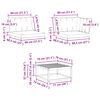 vidaXL Комплект дивани за открито 10 pcs Натурален и Бежов