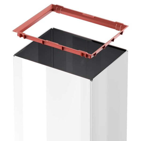 Hailo Кош за отпадъци Big-Box Swing, размер L, 35 л, бял, 0840-131