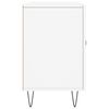 vidaXL Сайдборд, бял, 100x36x60 см, инженерно дърво