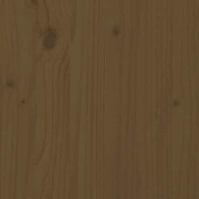 vidaXL Кафе маса, меденокафява, 80x50x35,5 см, борово дърво масив