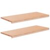 vidaXL Парапети за прозорци 2 бр. Натурално 90 x 40 x 2 cm Солидно бук