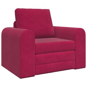 vidaXL Диван легло Виненочервен 98 x 71 x 83 см Кадифе