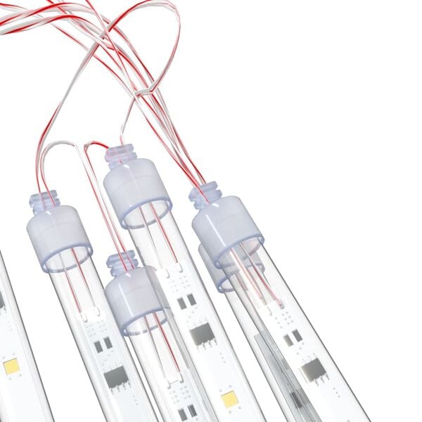 vidaXL Светещи метеори 8 бр 50 см топло бяло 288 LED закрито/открито