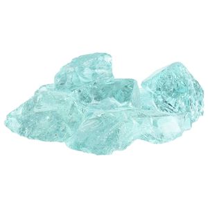 vidaXL Градински камъни Тюркоаз 12 cm Стъкло
