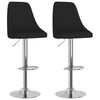 vidaXL Бар табуретки, 2 бр, черни, текстил