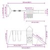 vidaXL Комбинирано детско съоръжение за игра на открито, бор масив