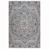 vidaXL Градински плоскотъкан килим, 120x170 см, синя шарка