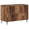 vidaXL Шкаф за мивка в баня ZWOLLE Старо дърво 82 x 41 x 58,5 см