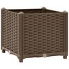 vidaXL Повдигната леха, 40x40x38 см, полипропилен