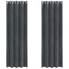 vidaXL Затъмняващи завеси 2 pcs Светлосиво 140 x 245 cm Кадифе